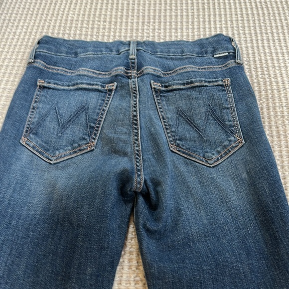 MOTHER Dark Blue Straight Leg Jeans 26 - Picture 5 of 9